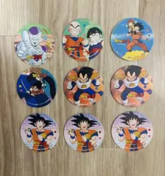 ドラゴンボールZ 丸型メンコ 9枚セット