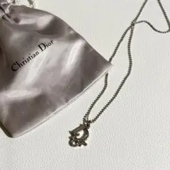Christian Dior ロゴ ネックレス シルバーのサムネイル