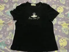 Jane Marple 半袖Tシャツ 天使ロゴ ブラック　香水tシャツのサムネイル