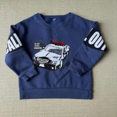 ネイビー パトカースパンコールトレーナー 100cm