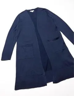 Amazon Essentials カーディガン ニット ロング ネイビー XL