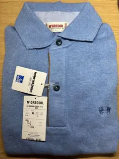 新品未使用 メンズ M'GREGOR ライトブルーポロシャツ L