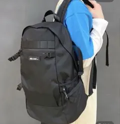 nikoand...ニコアンド　オリジナルベルトデイパック リュック 黒