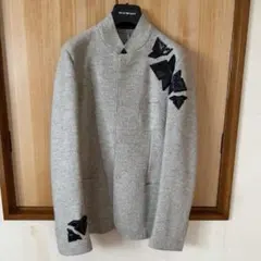 【新品未使用】EMPORIO ARMANI ノーカラージャケット グレー 44
