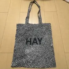 HAY 水玉模様 トートバッグ 約30cm x 40cm