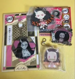 竈門禰豆子　鬼化ver.　アクリルキーホルダー　和紙　ラバーストラップ　鬼滅の刃