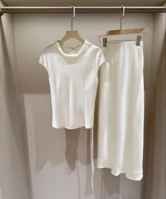 中古セット　ブラウス+スカート生地