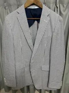 【未使用級★アイビー】Navy PREMIUMシアサッカージャケット★アメトラ★