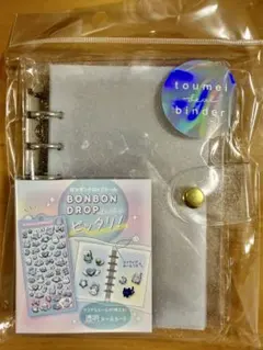 透明シールバインダー ラメ シール帳 クーリア　ボンボンドロップ