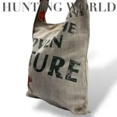 【ヴィンテージ】ハンティングワールド　ショルダーバッグ　リバーシブル　キャンバス