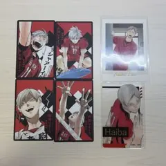 ハイキュー‼︎ 排球援‼︎ パシャこれ　箔押しクリアカード　灰羽リエーフセット