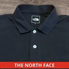 THE NORTH FACE ノースフェイス鹿の子 ポロシャツM黒 ロゴ 半袖のサムネイル
