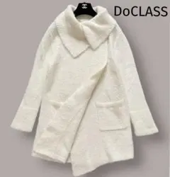 【ま〜や様専用】アルパカ ショールカラー ニットMふわふわ 白 DoCLASS