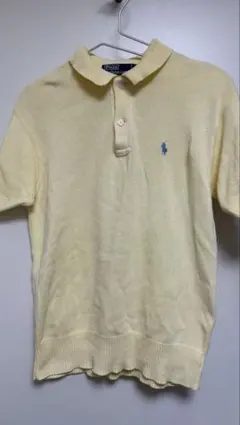 Polo Ralph Lauren イエロー 半袖ニット M コットン　綿100