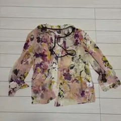JILL STUART フローラル長袖シャツ Mサイズのサムネイル