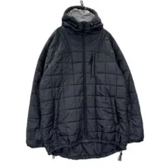 00s FUBU 中綿フードジャケット ブラック キルティング XL メンズ