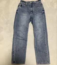 ストレートデニム ライトブルー ハイウエスト