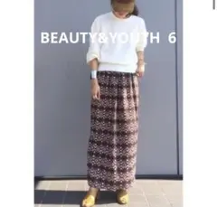 【美品】 BEAUTY&YOUTH 6（ROKU ） （36） 巻きスカート