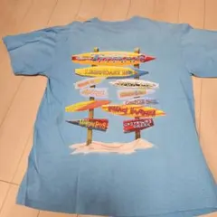 90s　ディズニー　ヴィンテージプリントTシャツ 水色