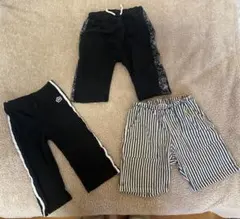 【130】キッズ服 3点セット 5分丈ズボン・ショートパンツ