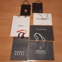 最終セール❗メンズ　ブランドショッピングバッグ7セット