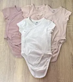 H&M オーガニックコットン ラップボディ 4点セット 美品 2-4m