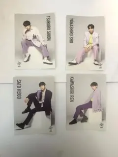 JO1 メンバー写真カード4枚セット
