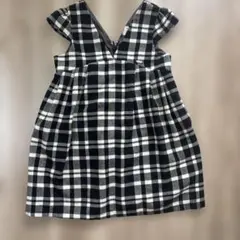 petit main チェック柄ワンピース110cm