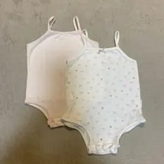 コットン ハート柄 肌着 2枚セット