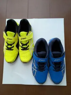 asics　レーザービーム　マジックテープ　24センチ　2足