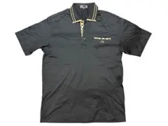 【美品】DAKS ダックス 半袖ポロシャツ Lサイズ 綿100% 黒