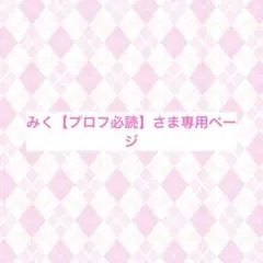 みく【プロフ必読】さま専用ページ