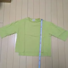 BLAST VOGUE 5部丈カットソー 100cm ライムグリーン