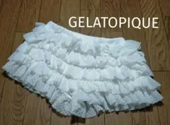 GELATO PIQUE ジェラートピケ　フリルショートパンツ　XS ホワイトのサムネイル