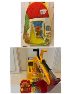 アンパンマン ショベルカー　乗用　お歌　アンパンマン テント　まとめ売り