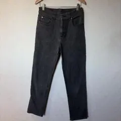 レプシィムMブラック シンプルストレートデニム