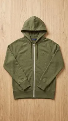 Fred Perry Full Zip Hoodie Green Size S