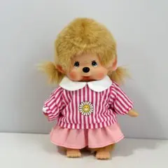 モンチッチ Sサイズ ピンクストライプのお洋服セット