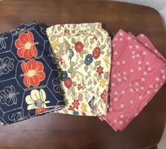 着物　羽織り　花柄　３枚セット　まとめ売り　リメイク