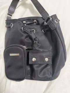 MACKINTOSH ナイロン 巾着 ショルダーバッグ ブラック - メルカリ