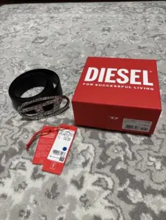 DIESEL B-Maser-ベルト ターコイズブルー新品未使用 値下げ交渉あり 