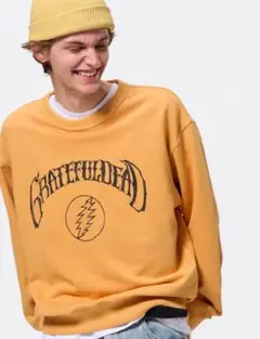 グレイトフル・デッド ロゴ スウェット イエロー