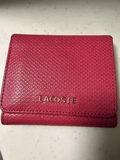 LACOSTE ピンク 三つ折り財布のサムネイル