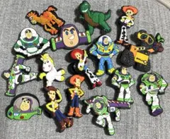 【16点セット】トイ・ストーリー ＆ ウォーリー ジビッツ　サンダルパーツ