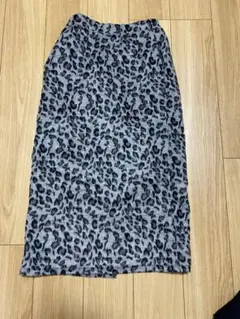 ヒョウ柄スカート　大きめ