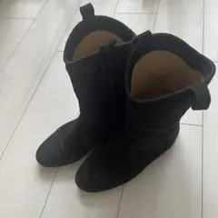 ファビオルスコーニ スエードブーツ ネイビー