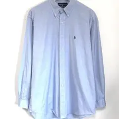 ラルフローレン Yシャツ ワンポイント ブルー シャツ ワイシャツ ポニー ロゴ