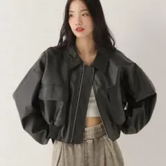ななせ様専用　Heather WZIPショートブルゾン 146960のサムネイル