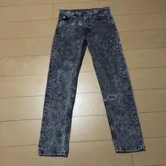 USA製 90s Levi‘s 505 先染めブラック 31X32 ケミカル