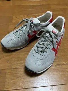 オニツカタイガー EDR78 スニーカー グレー レッド 27.5cmのサムネイル